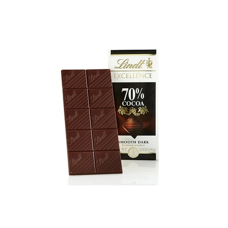 - Lindt Excellence 70% Cocoa Bar, 3.5 oz, 12 Count
