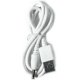 thumbnail image 2 of USB Cable Charging Cord For Lelo Sona, Sona Cruise Massager, 100cm, 22AWG, 5V 2A, White, 2 of 2