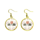 thumbnail image 1 of Grey besos elefantes el día de San Valentín Ear Dangle Golden Drop Earring Jewelry Mujer Unbranded M, 1 of 3