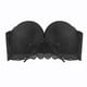 thumbnail image 3 of Gibobby Conjunto de lencería Sujetador Stealth sin tirantes de encaje sólido para mujer Sujetador de alambre Sujetador de vendaje Ropa interior(Negro, CH), 3 of 5