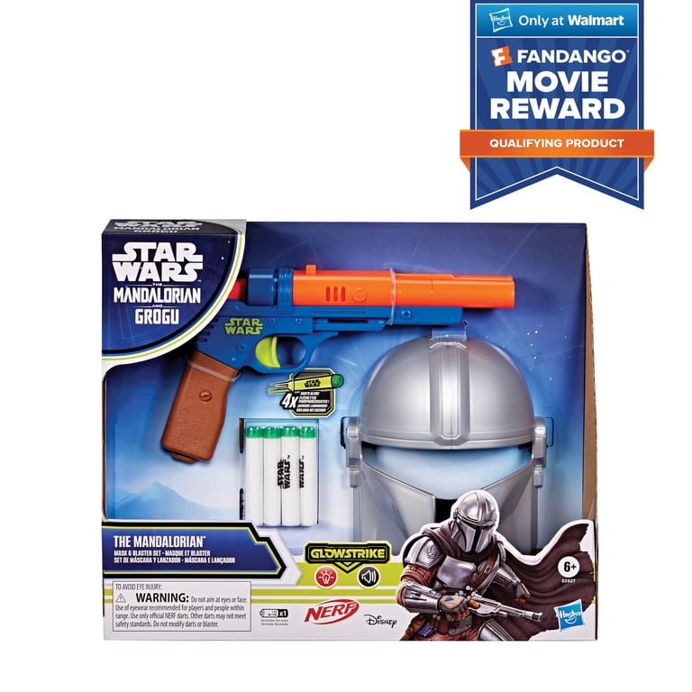 Star Wars The Mandalorian Mask & Blaster Set, NERF GlowStrike