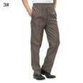 thumbnail image 1 of Men Stripe Plaid Chili Printed Hotel Restaurant Kitchen Chef Work Long Pants, 1 of 10