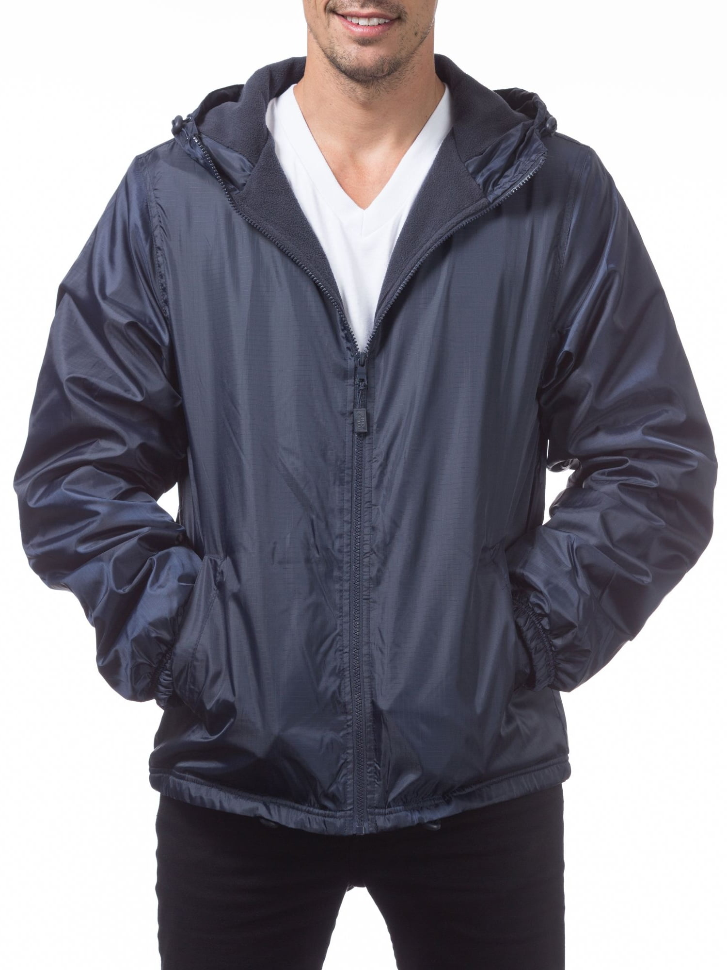 Pro Club Men's Fleece Lined Windbreaker 
