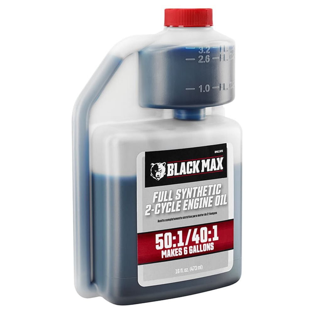 Black Max 16oz Full Synthetic 10W-30 2-Cycle Oil, Makes 6 Gallons