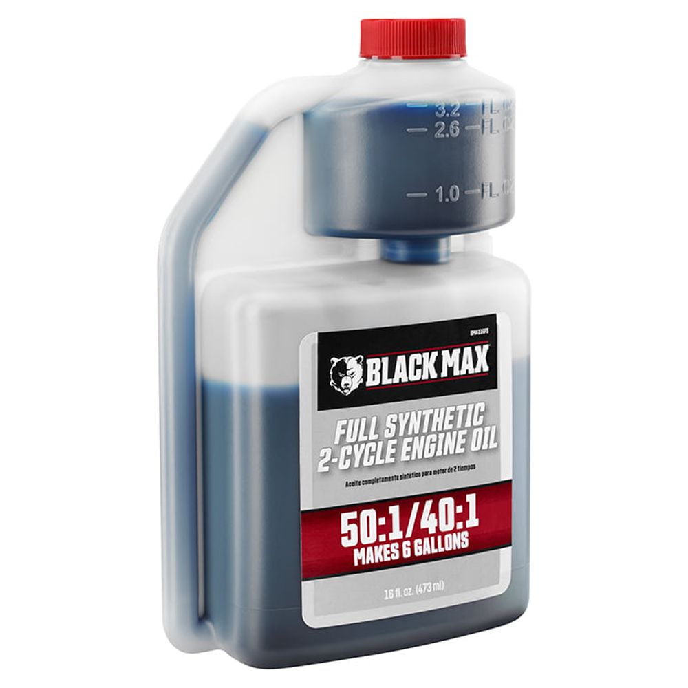 Black Max 16oz Full Synthetic 10W-30 2-Cycle Oil, Makes 6 Gallons - Walmart.com