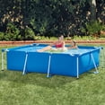thumbnail image 5 of Rectangular Swimming Pool Cover Frame Pool Cover Family Garden Pool Cover Rainproof Dust Cover Waterproof Tarp, 5 of 7