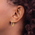 thumbnail image 3 of 14k Yellow Gold Round Endless 2mm Hoop Earrings, 3 of 8
