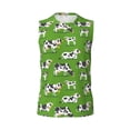 thumbnail image 6 of Picia Cows With Calfs Green mens Cotton Tank Undershirts , Moisture-wicking Ribbed Tanks, Lightweight Cotton Tank Undershirts-Small, 6 of 8