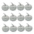 thumbnail image 4 of 12 piezas de calabaza artificial de otoño, modelos de calabaza , decoración rústica de calabaza para Acción de Gracias, de otoño, plata BLESIY Mini Calabaza De Espuma, 4 of 8