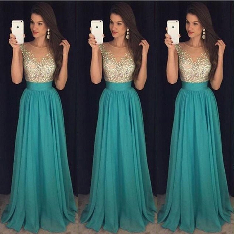 Bridesmaid Dress Evening Wedding Chiffon Formal Ball Gown Long Party Prom Dress Bridesmaid Dress Evening Wedding Chiffon Formal Ball Gown Long Party Prom Dress