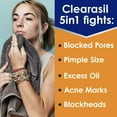 thumbnail image 3 of Clearasil Stubborn Acne Control 5 In1 Daily Cleansing Face Pads, 90 Ea, 3 Pack, 3 of 6