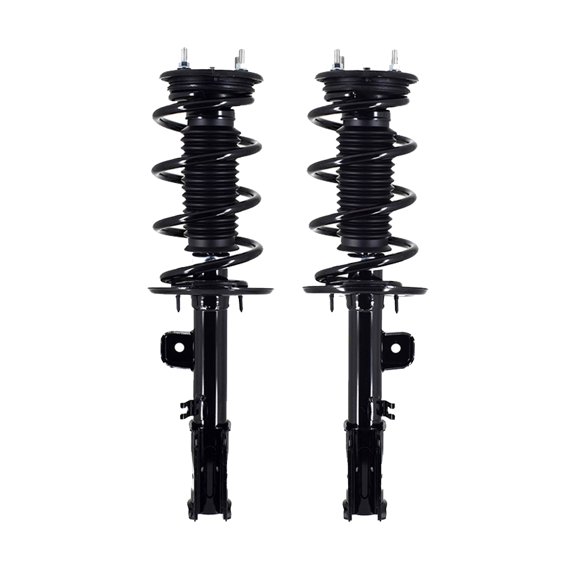 Pair 2 Front L-R Quick Strut-Coil Spring For 2013-2019 Ford Police Interceptor Utility V6 Base AWD