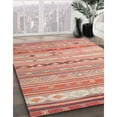 thumbnail image 3 of Ahgly Company Machine Washable Indoor Round Contemporary Orange Area Rugs, 8' Round, 3 of 7