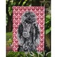 thumbnail image 3 of Black Standard Poodle Hearts and Love Garden Flag, 3 of 3