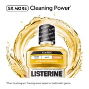 Listerine Original Intense Antiseptic Mouthwash for Bad Breath & Plaque Oral Care, 1 L