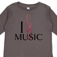 thumbnail image 4 of Inktastic I Love Music Boys or Girls Long Sleeve Toddler T-Shirt, 4 of 5