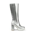 thumbnail image 2 of Dream Pairs Women's Platform Knee High Boots Chunky Block Heel Side Zipper Cute Gogo Boots, 2 of 7