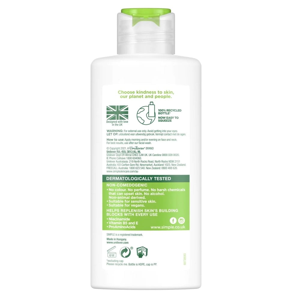 Simple light online hydrating moisturiser