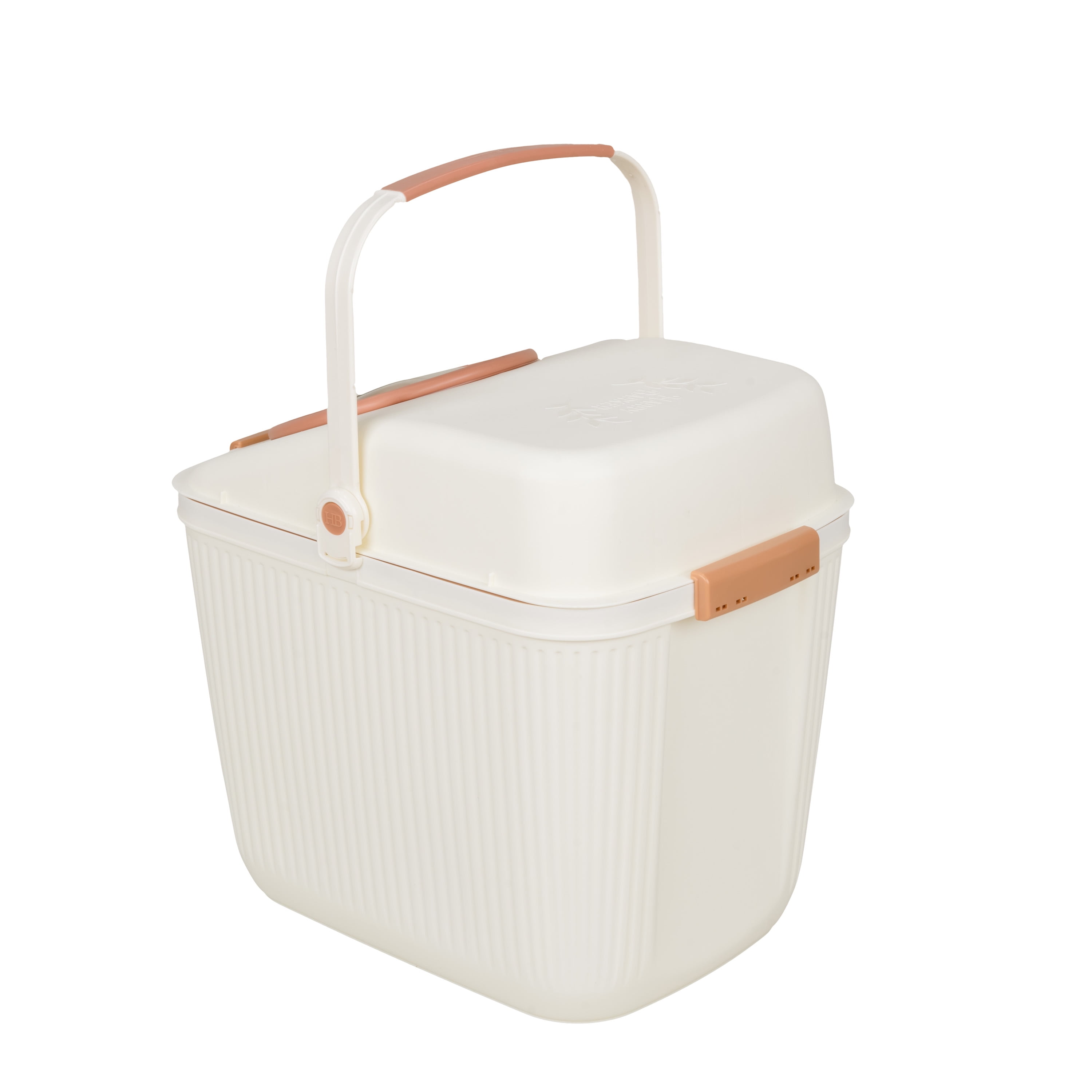 Harry Barker Airtight Eco-friendly Plastic Food Storage, 25lbs, White