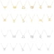 thumbnail image 5 of Collar de amistad Minnieouse dorado oro capricornio 20Conjunto, 5 of 6