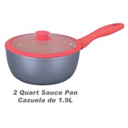 Royal Cook 7 Piece Heavy Aluminum Nonstick coating cookware set, with non-breakable see-through Glass cover Door, Red color, Gift Box