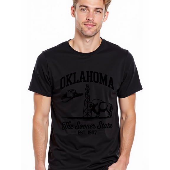 greennik Oklahoma Pride T-Shirt for men graphic t shirts black elegant funny Casual sportswear Perfect for exercise Original Unisex Shirt Graphic Tee tshirts
