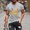 Gray, variant on FDGIU 2025 Men's Halloween Graphic Tee; Funny Graffiti Crewneck T-Shirts, Loose Fit Short Sleeve Novelty Top, Dark Casual Halloween Shirt