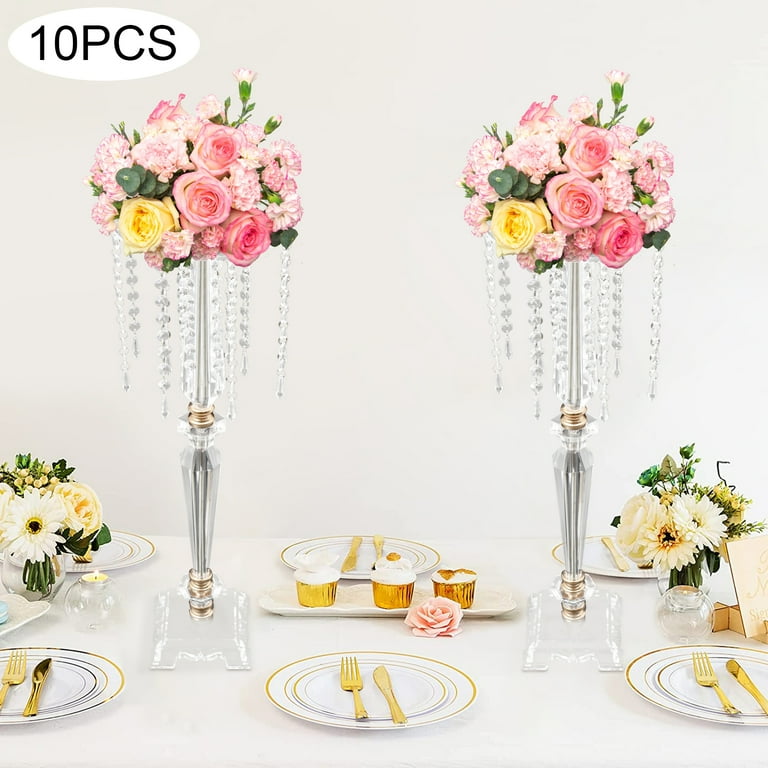 Wholesale Acrylic Flower Vase Clear Table Centerpiece Marriage