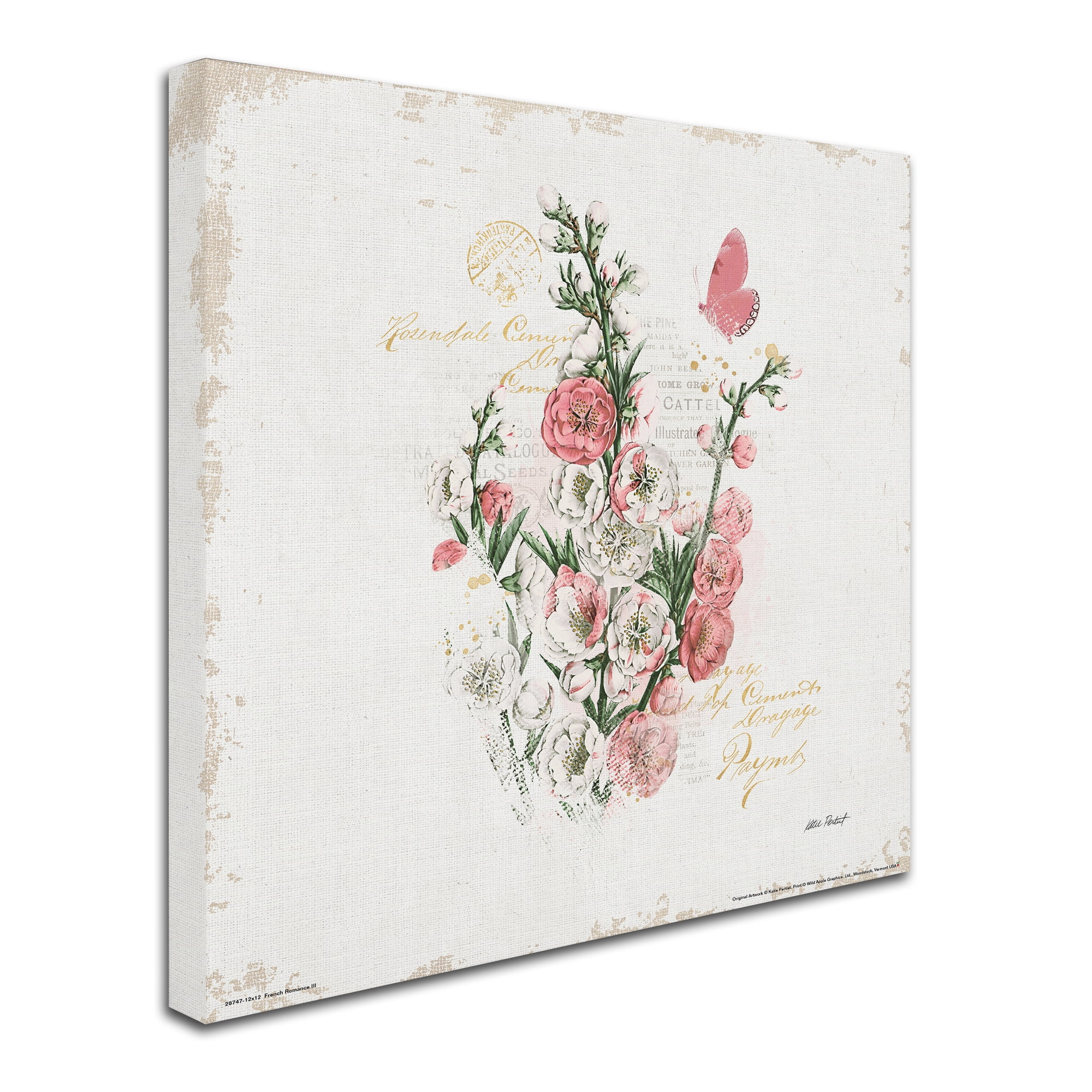 "French Romance III" Canvas Art by Katie Pertiet