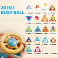 thumbnail image 3 of iYofe Montessori Toys for 1 Year Old, 20-In-1 Baby Activity Cube Toddler Learning Toys, Busy Sensory Board Travel Learning Toys for 1-3 Boys Girl Birthday Gifts, 3 of 9