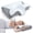Gray, variant on Ergonomic Contour Migraine Pillow - Adaptive Memory Foam Cervical Neck Pillow for Migraine & Tension Headache Relief, Proper Spinal Alignment Support Pillow for Back Side Sleepers