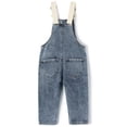 thumbnail image 2 of KIDSCOOL SPACE Baby Girls Denim Overalls, Cardigan Style Jeans Workwear,Blue,9-12 Months, 2 of 4