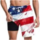 thumbnail image 1 of Pantalones Cortos Casuales para Hombre Imprimir con Bolsillos Pantalones de Playa de Cintura Elástica, Pantalones Cortos de Cintura Elástica para Hombre, 1 of 6