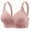1-Pink, variant on Pntutb2 Bras for Women Plus Size Middle-Aged and Elderly Mother Thin Underwear with Gathered Upper Support Sagging Adjustment Type No Steel Ring Bra