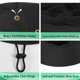thumbnail image 3 of Sun Hats for Men Women Boonie Hat UPF 50+ Bucket Hat Wide Brim UV Protection Fishing Hiking Safari Outdoor Hats, 3 of 5