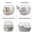 thumbnail image 2 of Petfamily Extra Large Cat Litter Box, Color Gray, Jumbo Hooded, 24.8 x 20 x 16.5 in, 2 of 7