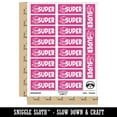 thumbnail image 2 of Super Caped Dog Teacher Student School Sticker Set - Hot Pink - Matte Finish - 2.00" Large, 2 of 7