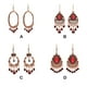 thumbnail image 3 of Pendientes étnicos de moda Sonducket para mujer Tipo D colgantes de gota, 3 of 6