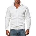 thumbnail image 2 of Goodtrade8 Mens Sweatshirts Athletic Mock Neck Jacket Casual Warm Plain Full Zip Long Sleeve Men Winter Tops, 2 of 9