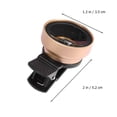 thumbnail image 2 of FUTUREORYY Golden Wide Angle Lens for Phone with Macro Metal Optical Lens for Travel, 2 of 7