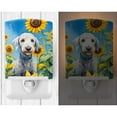 thumbnail image 2 of Bedlington Terrier in Sunflowers Ceramic Night Light 4 in x 6 in, 2 of 3