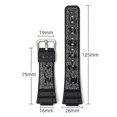 thumbnail image 3 of Watch Band For Casio G-Shock GA-2100 GA-2110 Black Case With Silicone Strap, 3 of 5