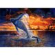 thumbnail image 1 of Pintura de diamante (DE5125) Kits de bricolaje Sea Whale Leaps Square Handicraft Art 45x60cm FLhrweasw Nuevo, 1 of 1
