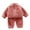 Red, variant on REDARER Soft Kids Loungewear Cozy Two Piece Outfit with Zipper for Girls and Boys Toddler Winter Pajamas,Kids Clothing,Size:1-2 Years