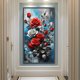 thumbnail image 2 of (A8633) Resina Serie Flores Rosas Diamantes 40*70CM, 2 of 9