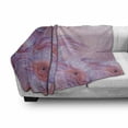 thumbnail image 3 of Floral Soft Flannel Fleece Throw Blanket, Sunny Hazy Dahlia Flower Background Nature Essence Fragrance Beauty Image, Cozy Plush for Indoor and Outdoor Use, 70" x 90", Baby Pink Lavender, by Ambesonne, 3 of 6