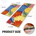 thumbnail image 2 of Kitchen Mats for Floor 2PCS Cushioned Anti Fatigue Kitchen Mats Waterproof Non Slip Kitchen Mat Rug Set Comfort Foam Standing Mat for Sink, Laundry, Office,17.3" x 29" + 17.3" x 47", Colorful, 2 of 3