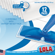 Lola Products LOLA Jet Mop Pads Refill, Compatible with Wet Mopping Systems - 12 Pack — $9.09 (20% off)