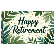 LUUFILx Retirement Celebration Banner Colorful Party Decorations Backdrop Background Happy Event Supplies Photography Props Retirement Party Decor