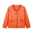 thumbnail image 5 of ShomPort Women's Cardigan Sweaters Soft Plus Size Button Open Front Long Sleeve Knit Outerwear with Pockets, 5 of 7